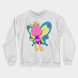 Butterfly Queen Crown Crewneck Sweatshirt